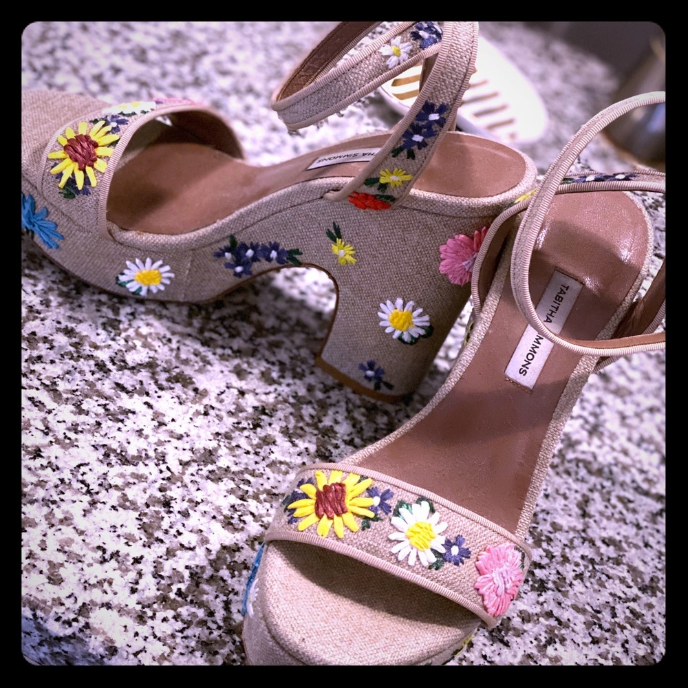 Tabitha Simmons one of a kind platform wedge
